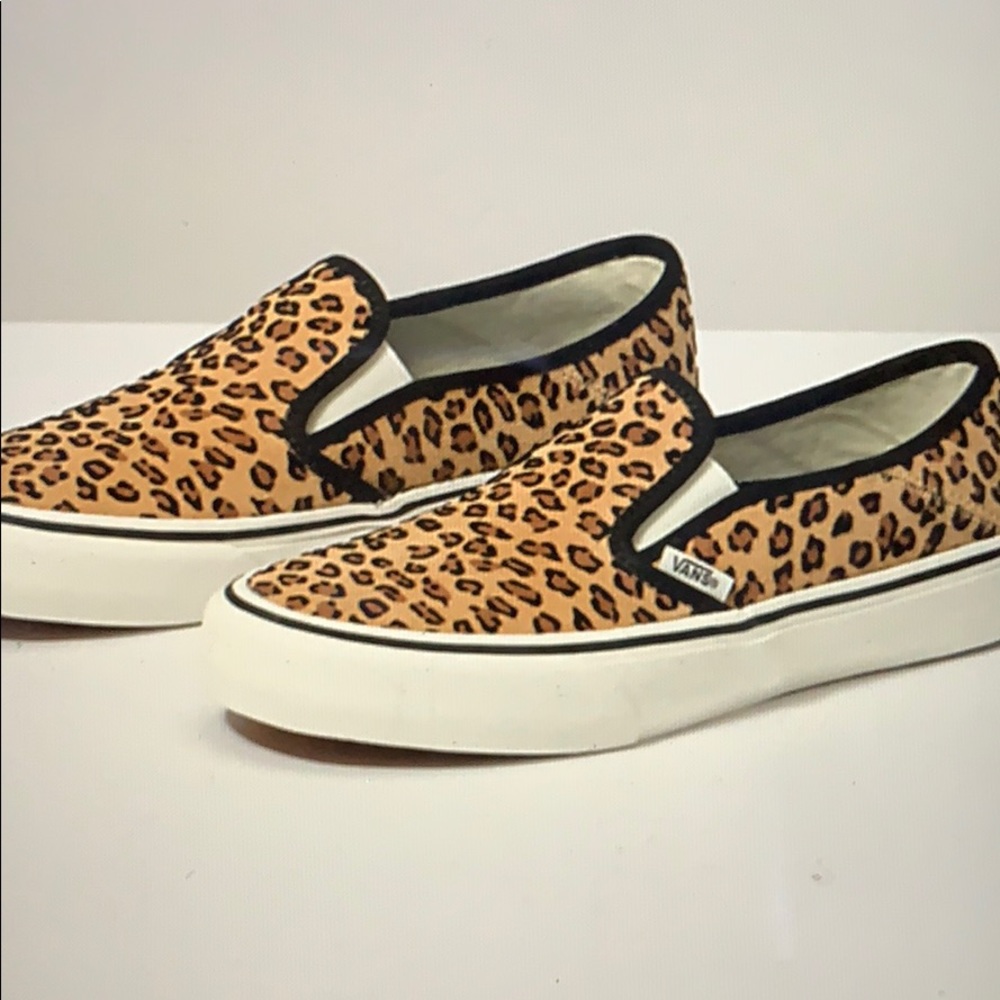 Leopard print vans